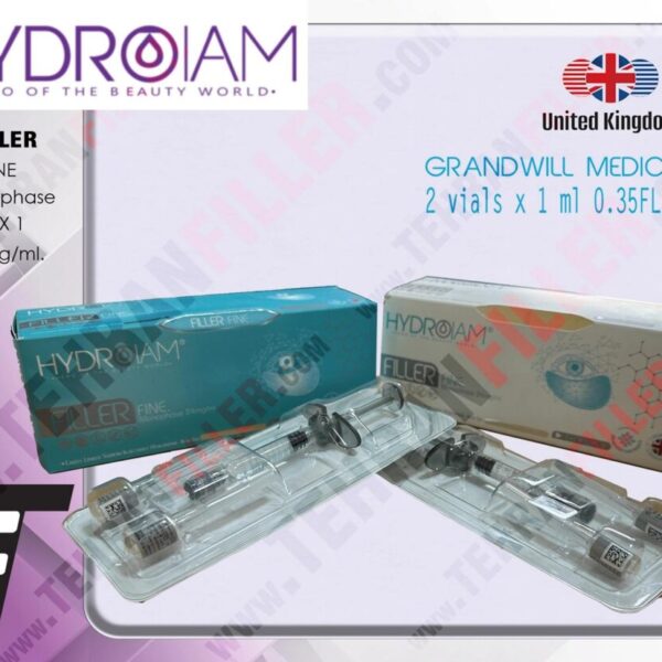 فیلر HYDROIAM FILLER FINE 2ml دوسرنگ یک سی سی -5عدد + یک عدد هدیه#513