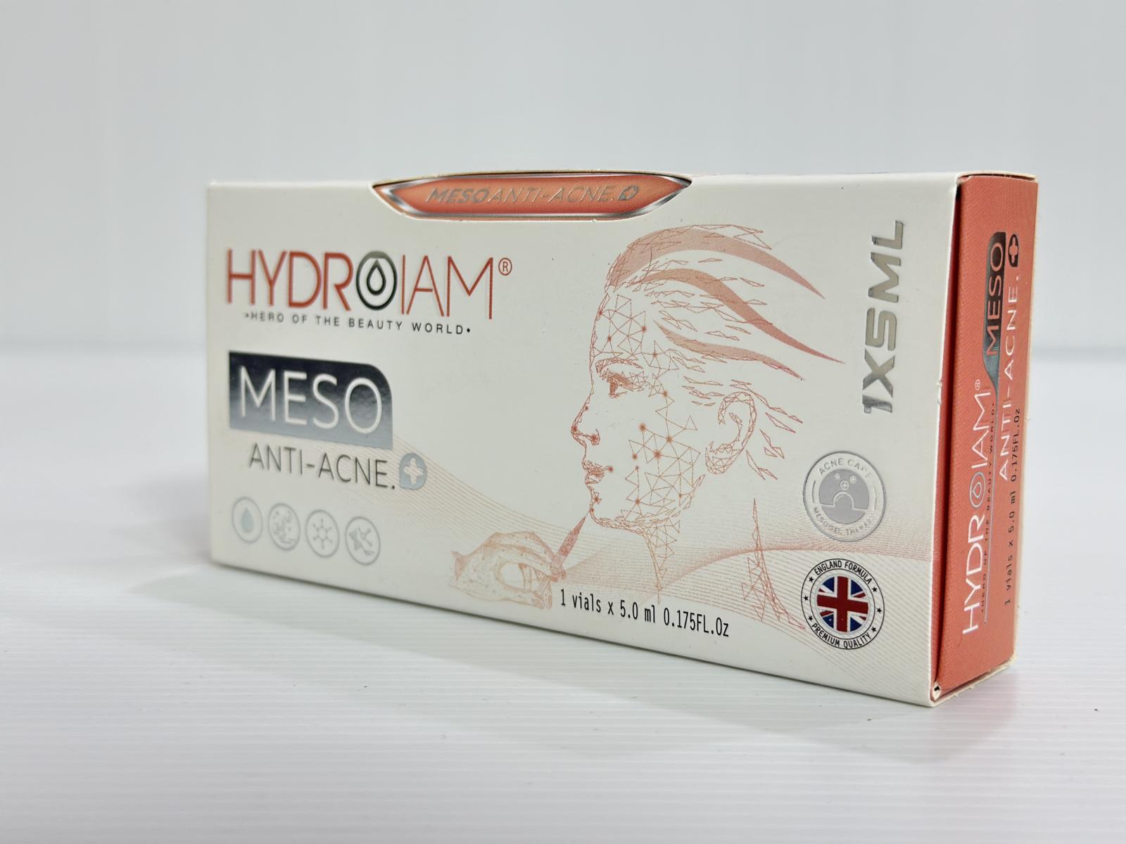 #616 پنج عددمزوژل آنتی آکنه+ یک عدد هدیه Meso Anti Acne HYDROIAM ویال پنج میل - تصویر 2