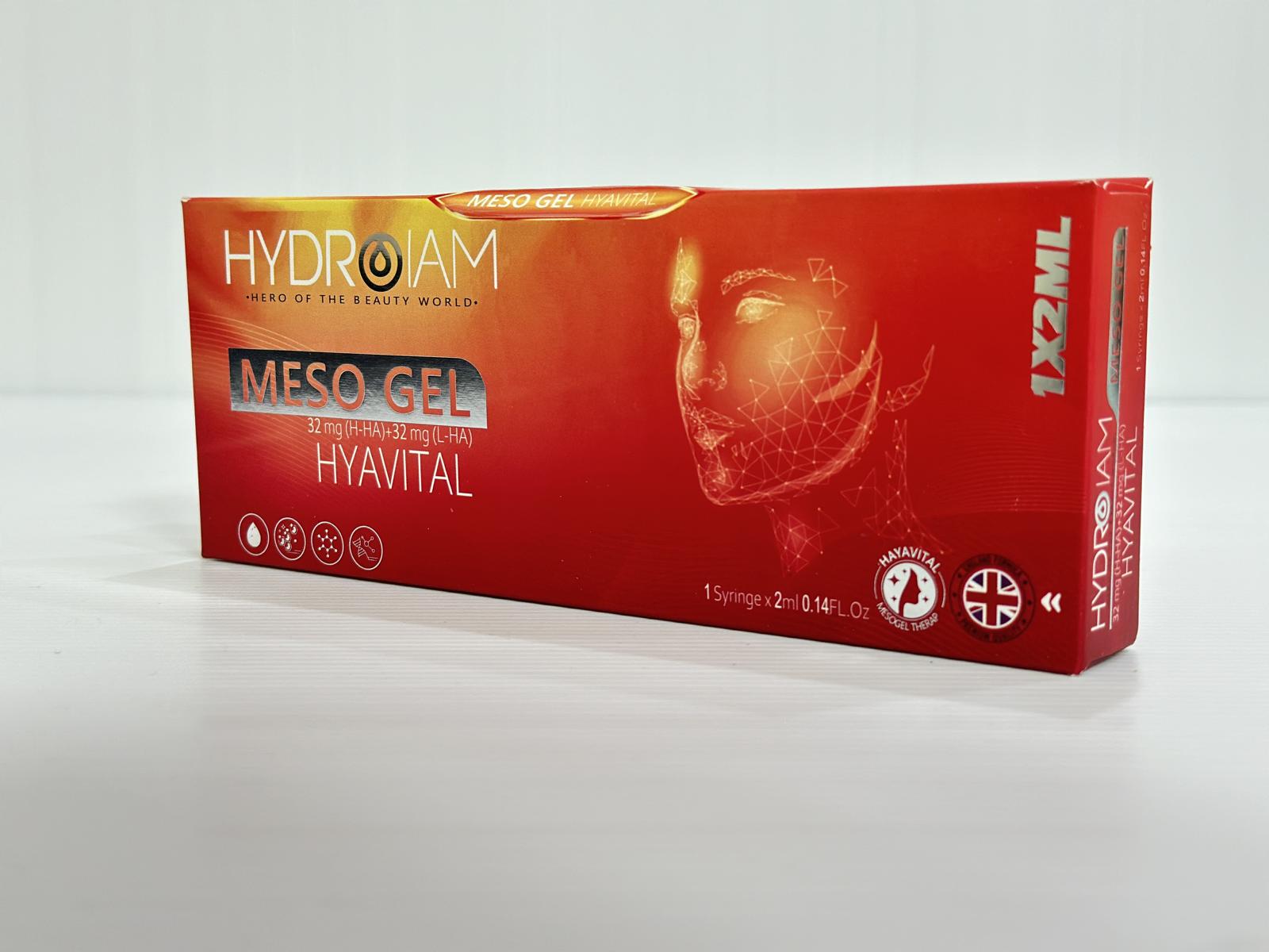 #611 مزوژل HYDROIAM MESO GEL HYAVITAL سرنگ 2میل - تصویر 3