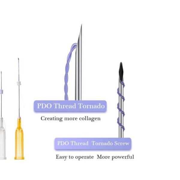 نخ کلاژن سازTRQ -PDO -Tornado Screw-L blunt- 23G/90(بسته 10عددی)#133